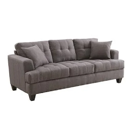 Sofa with Tufted Cushions